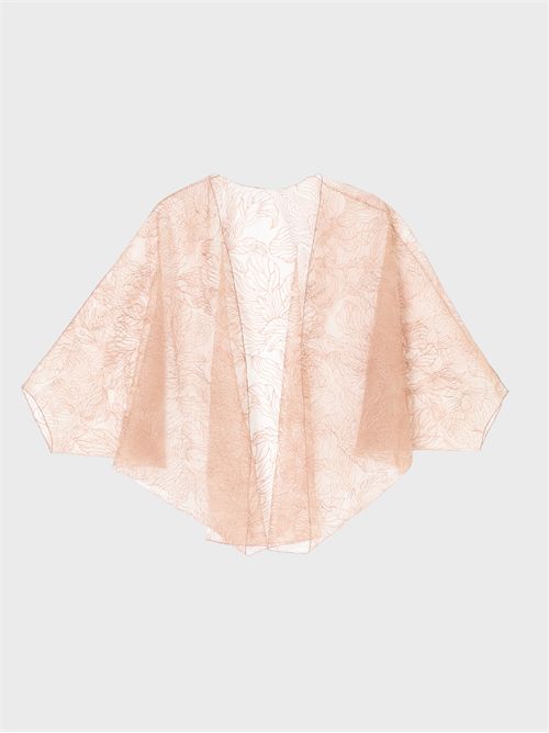 Cappa in tulle ricamato EMPORIO ARMANI | EW004573AF25409F3022